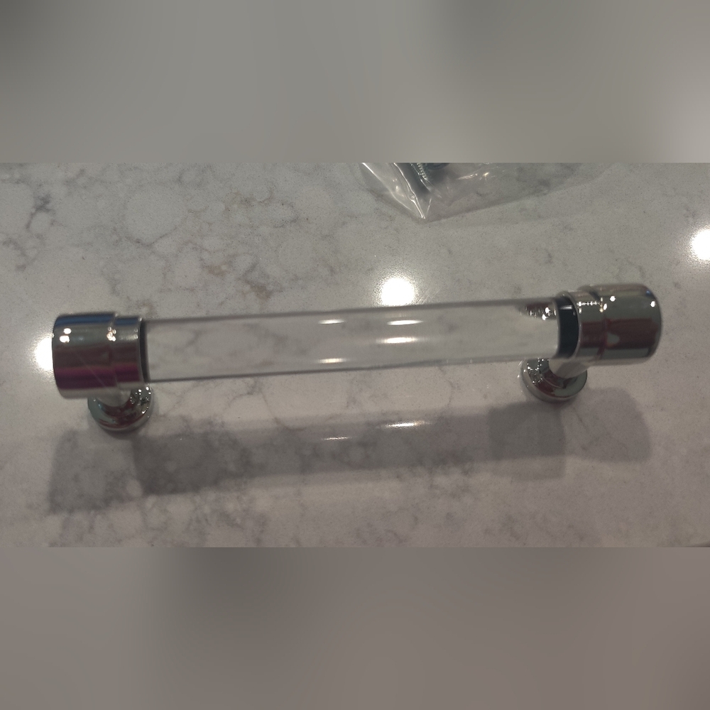 Restoration Hardware 4" Drawer Pull‎ Polished Nickle NIP Grafton Set of 10